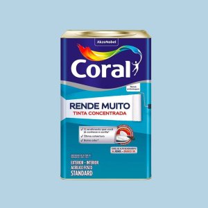 Tinta Coral Rende Muito Acrílica Fosca Azul Sereno 16 Litros