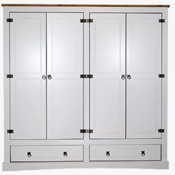 Guarda-roupa 04 Portas e 02 Gavetas Mdf/madeira Maciça - 3