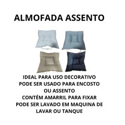 Kit 4 Assento de Cadeira 40 X40 com Liso:marrom - 2