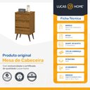 Ver imagem 2 de Mesa de Cabeceira Wood 3 Gavetas Ej Móveis