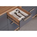 Ver imagem 5 de Gabinete P/pia Cozinha Balcão Eloise C/4 Gavetas e 1 Porta Basculante Riscada C/tampo 120 Cm Freijo