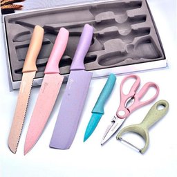 Conjunto Facas Chef Churrasco Coloridas - 7