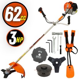 Roçadeira Lateral Vulcan Vr620h 2T 3hp À Combustão Com Cabeçote de Nylon + Lâmina 8 Pontas - 2