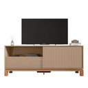 Ver imagem 7 de Rack para Tv até 55 Polegadas Porta com Textura Microrripada Pés Cavalete Mondrian 1.5