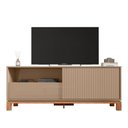 Ver mais imagens de Rack para TV até 55 Polegadas 150cm Porta com Textura Microrripada Cavalete Mondrian 1.5 Marrom
