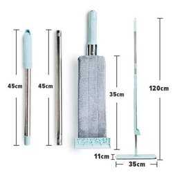 Esfregão Rodo Mop Inteligente 360 Flat Limpeza Piso 2 Refil - 5