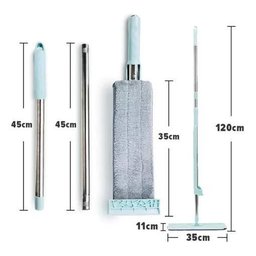 Esfregão Rodo Mop Inteligente 360 Flat Limpeza Piso 2 Refil - 5