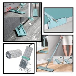 Esfregão Rodo Mop Inteligente 360 Flat Limpeza Piso 2 Refil - 3