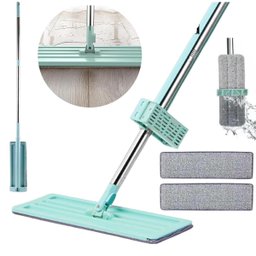 Esfregão Rodo Mop Inteligente 360 Flat Limpeza Piso 2 Refil - 1