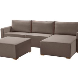 Sofá Amsterdã 4 Lugares Linho 3,90M  - 3
