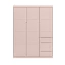 Ver imagem 7 de Conjunto Infantil Jade 3 Portas de Bater 4 Gavetas MDF Rose Semi Brilho Sallar Home