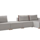 Ver imagem 3 de Sofá Amsterdã 4 Lugares Linho 3,90M