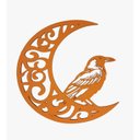 Ver imagem 1 de Lua com o Corvo:laranja