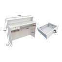 Ver imagem 2 de Balcão Caixa M13 100% Mdf recepção Vallet Loja Gaveta