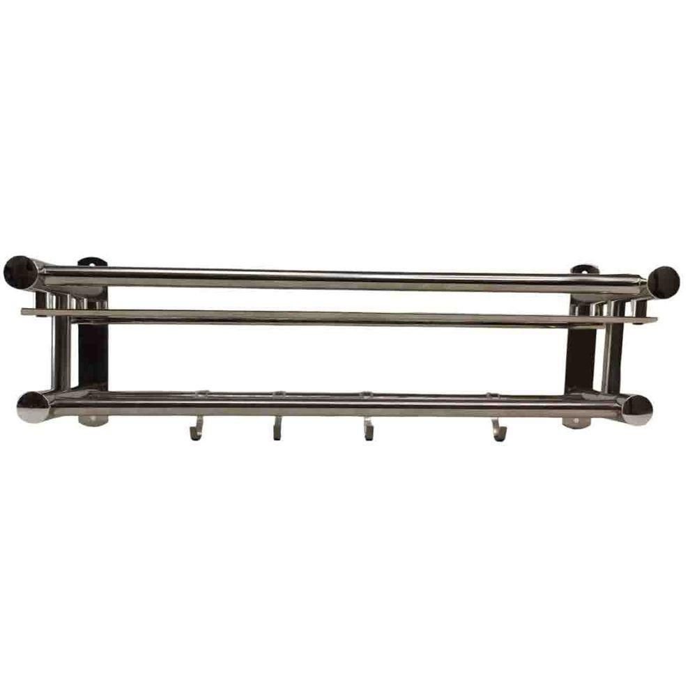 Organizador Banheiro Cozinha Multiuso Prateleira Gancho Resistente Suporte Condimentos Armazenamento - 9
