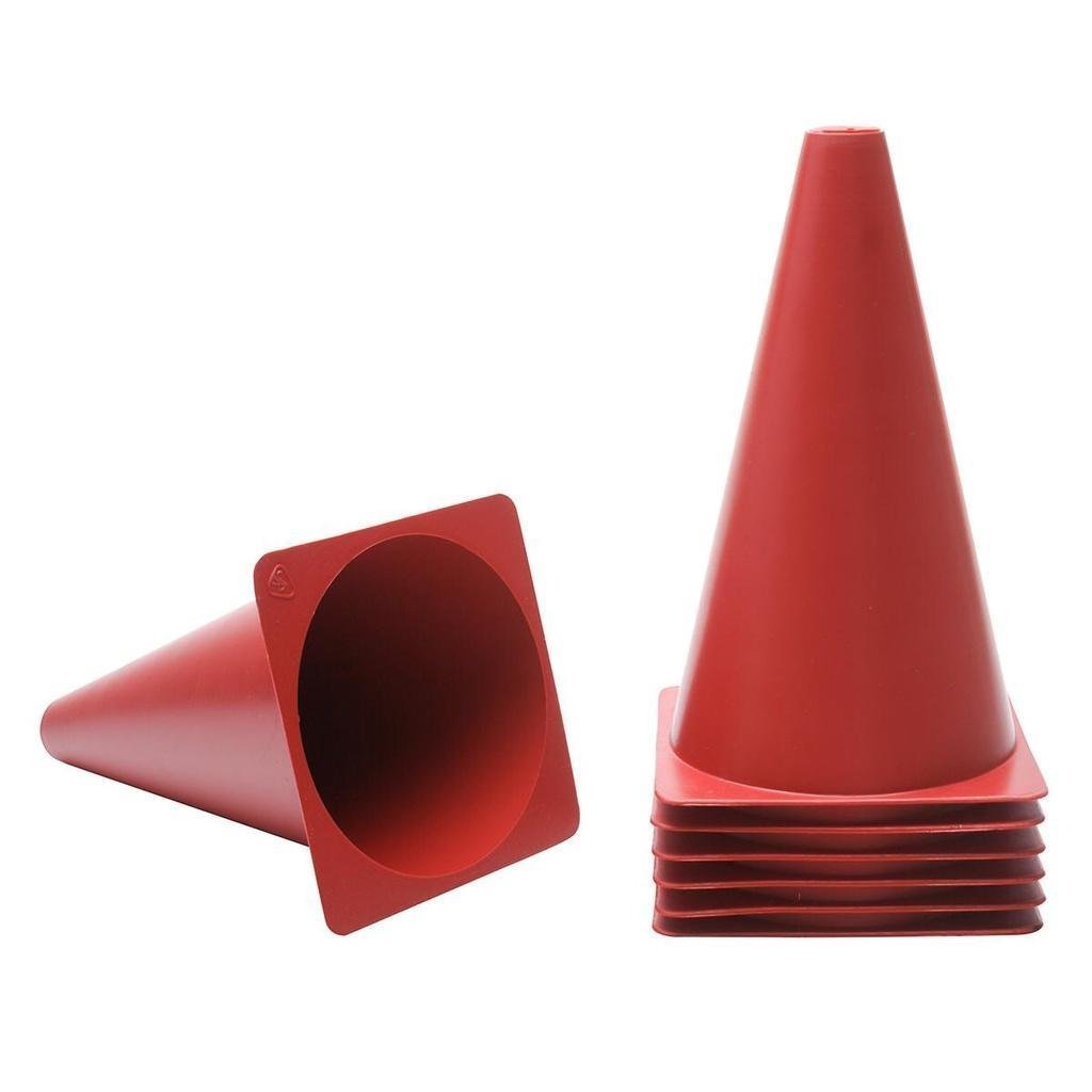 Kit 5 Cones Vermelho Circuito Liso Treino Agilidade - 3