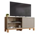 Ver mais imagens de Rack para TV até 55 Polegadas 136cm Porta com Textura Microrripada Cavalete Mondrian 1.36 Marrom