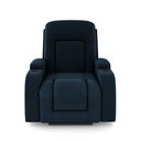 Ver imagem 2 de Poltrona do Papai Reclinável Sala de Cinema Crihs Elétrica Lift Elevação Veludo Azul G23 - Gran Belo
