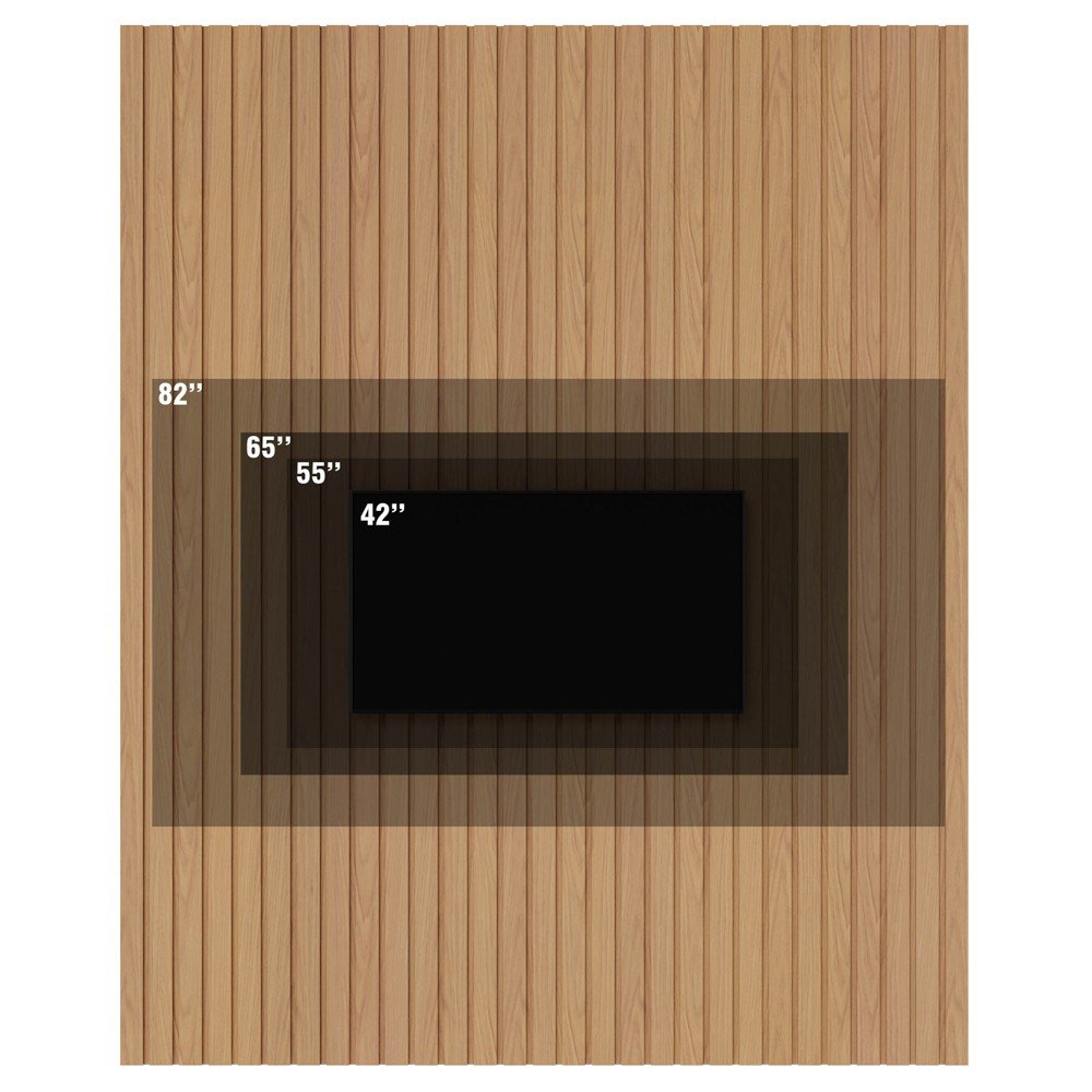Painel para Tv 82 Polegadas Ripado 195cm Nigéria C05 Freijó - Mpozenato ...