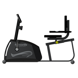 Bicicleta Horizontal Athletic Training 8 Níveis de Esforço Suporta 140kg - 2