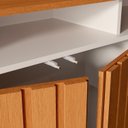 Ver imagem 6 de Rack Ripado para TV até 50 Polegadas MDF 136cm Pés em Madeira Maciça Turin Bege