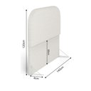 Ver imagem 4 de Cabeceira Lanna Orgânica Design Sofisticado para Cama Box Casal 140cm em Bouclê Cru