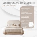 Ver imagem 2 de Cabeceira Lanna Orgânica Design Sofisticado para Cama Box Casal 140cm em Bouclê Cru