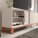 Ver mais imagens de Rack para Tv até 65 Polegadas Portas com Textura Microrripada Pés Cavalete Mondrian 1.8