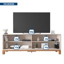 Ver imagem 5 de Rack para Tv até 65 Polegadas Portas com Textura Microrripada Pés Cavalete Mondrian 1.8