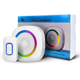 Campainha Residencial sem Fio Wireless Longo Alcance Branco - 1