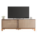 Ver mais imagens de Rack para TV até 65 Polegadas 179,4cm Portas com Textura Microrripada Cavalete Mondrian 1.8 Marrom