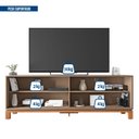 Ver imagem 6 de Rack para TV até 65 Polegadas 179,4cm Portas com Textura Microrripada Cavalete Mondrian 1.8 Marrom