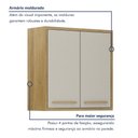 Ver mais imagens de Armário Aéreo para Cozinha 2 Portas 80cm Torino Valdemóveis