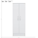 Ver imagem 2 de Armário Multiuso Sapateira 2 Portas Boston - Branco