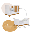 Ver imagem 4 de Berço Mini Cama Chantilly Expresso Móveis Branco/Nature