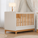 Ver imagem 1 de Berço Mini Cama Chantilly Expresso Móveis Bege/Off White/Nature