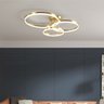 Lustre Led Luminaria 3 em 1 Arco Infinito Orbital Perfil Luxo Moderno Decorativo Sala Quarto Recepça - 2