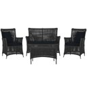 Ver imagem 1 de Jogo Sofá e 2 Poltronas e Mesa Igapó Alumínio Preta Corda Náutica E12 Trama Original