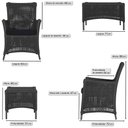 Ver imagem 3 de Jogo Sofá e 2 Poltronas e Mesa Igapó Alumínio Preta Corda Náutica E12 Trama Original