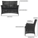 Ver imagem 2 de Jogo Sofá e 2 Poltronas e Mesa Igapó Alumínio Preta Corda Náutica E12 Trama Original