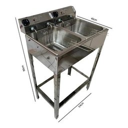Fritadeira Alfa Suportel Elétrica 14 Litros a Óleo:220v/inox - 4