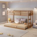 Ver imagem 2 de Beliche Infantil Montessoriana Extensível Family Casatema MadeiraOriginals Bege/Amendoa