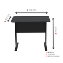 Ver imagem 4 de Escrivaninha Mesa Escritório Secretária Maxxi 92cm Preto