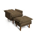 Ver imagem 2 de Estofado Poltrona Classic 01 Lug Plat Platinum/Marrom Café