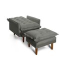 Ver imagem 2 de Estofado Poltrona Classic 01 Lug Plat Cinza Platinum Grafite