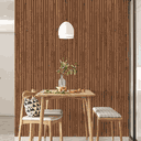 Ver imagem 2 de Papel de Parede Madeira Ripado Nogueira