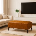 Ver imagem 2 de Banqueta Vegas Puff para Sala Quarto Closet Courino Camel