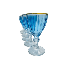 Jogo 6 Taças P/ Licor 55ml Dominic Hauskraft Azul - 2
