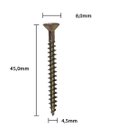 Ver imagem 2 de Parafuso Chipboard 4,5 X 45mm Pa (100pç)