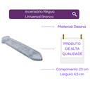 Ver imagem 2 de Incensário Régua 23 Cm Universal em Resina - Selecione a Cor:branco